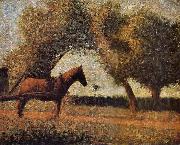 Georges Seurat, The Harness Carriage